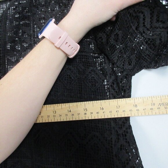 Club Monaco Silk Mini Dress Cocktail 6 Black Elegant Dress Crochet Party 306 - Picture 7 of 9